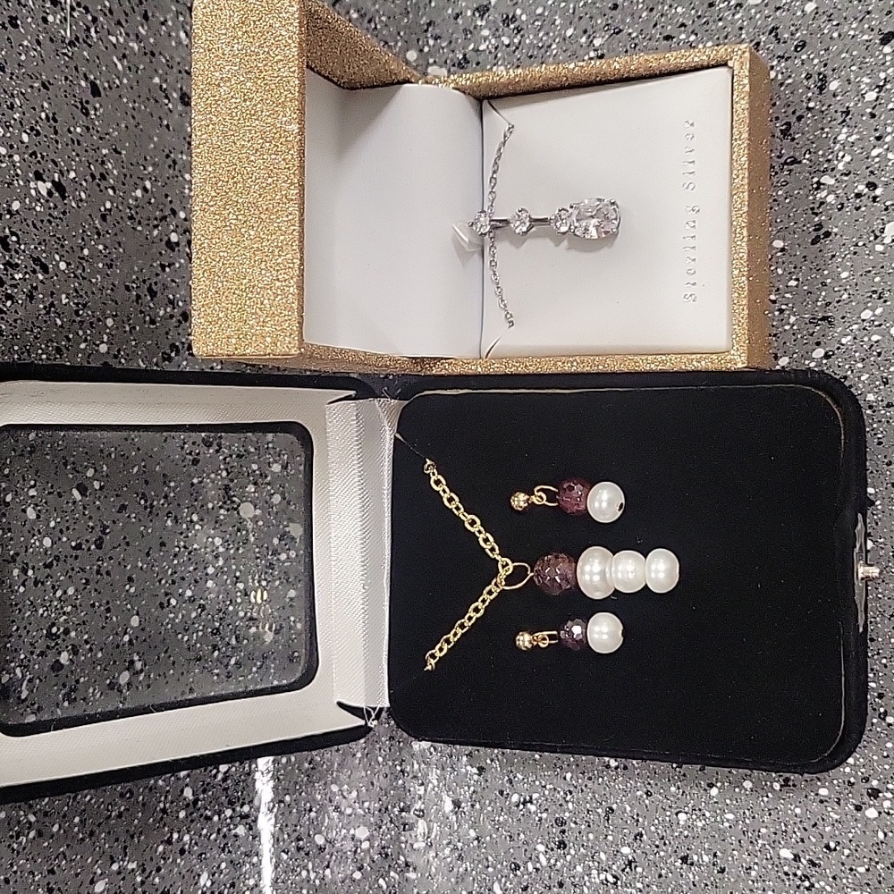 Necklaces and earrings